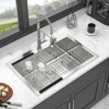 30x22 inch Kitchen Sink Drop-In 16 Gauge Stainless Steel Single Bowl Topmount Kitchen Sink - 2 of 4