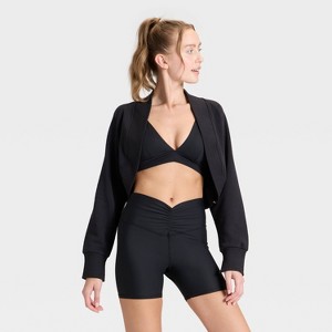 Women's French Terry Shrug - JoyLab™ - 1 of 3