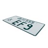 MaseiKar Japan License Plate Tag "Shinagawa River 555 EF9" For Deco 13"x6" - 2 of 4