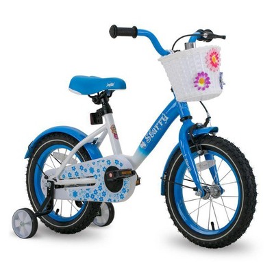 Joystar Starry Steel Framed Kids Beginner Bike with Removable Training Wheels and Handlebar Basket