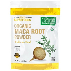 Organic Peruvian Maca Root Powder, USDA Organic, Certified by A Bee Organic, Non GMO, 8.5 oz (240 g) Pure Powder - 1 of 3