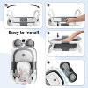 Napei Foldable Elephant Baby Bathtub for Infants and Toddlers with Soft Cushion and Thermometer - 3 of 4