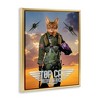 Stupell Industries Cat Pilot & Aircraft Floating Frame Canvas Art - 2 of 4