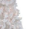 Northlight 7.5' Pre-Lit Flocked White Spruce Artificial Christmas Tree - Clear Lights - 3 of 4