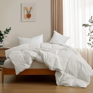 Puredown Lightweight Organic Cotton Down Comforter Duvet Insert - 1 of 4