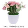 Unique Bargains Artificial Plants Flower Plastic 3.74"x3.74"x7.87" 1 Pc - 3 of 4