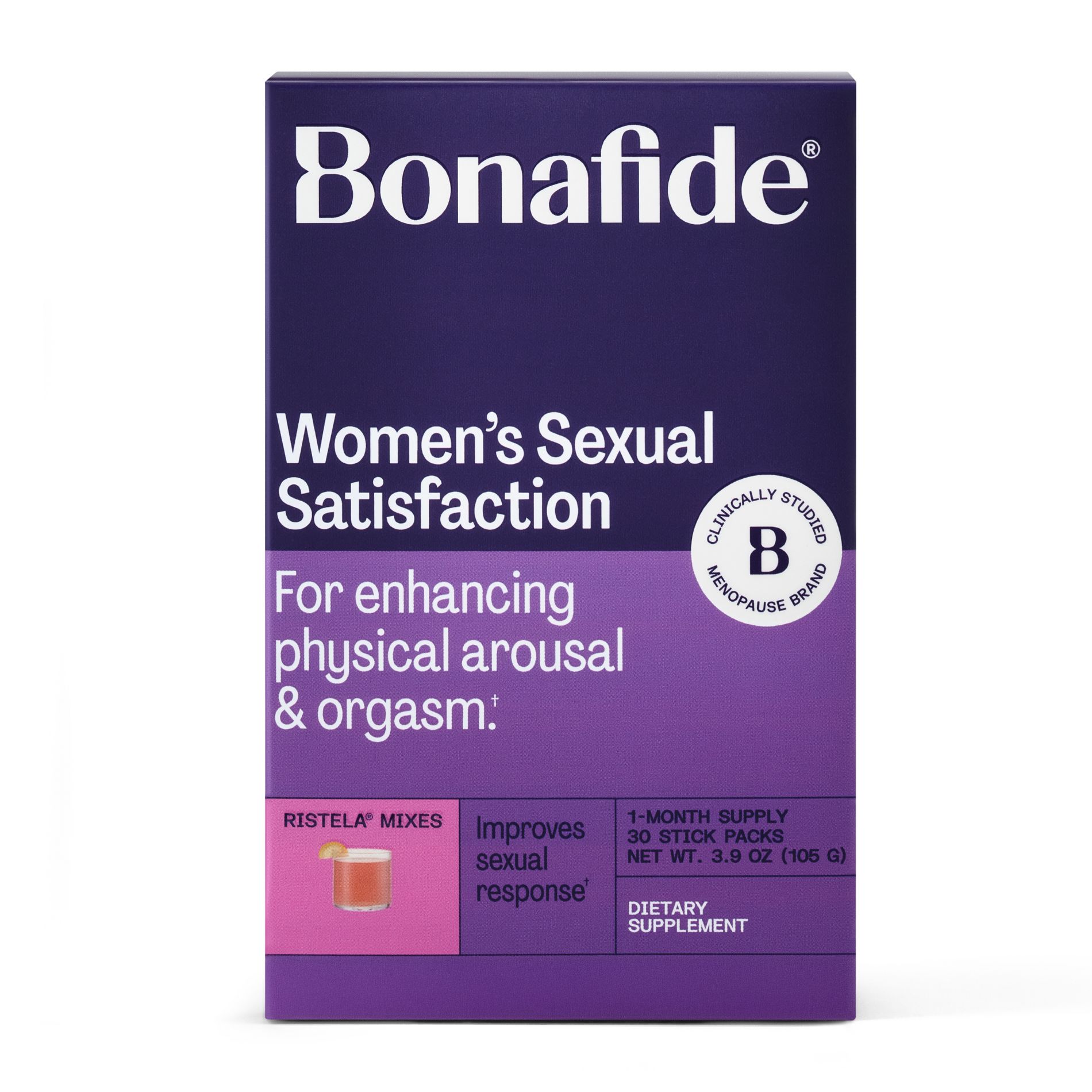 Bonafide Ristela Libido Support 30-Day Supply Tablets - Pink Lemonade - 60ct