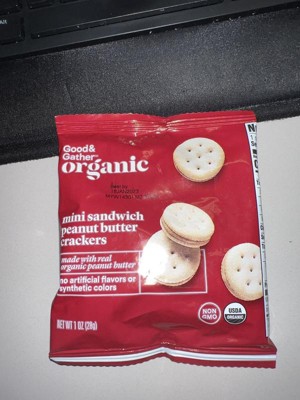 Organic Mini Peanut Butter Sandwich Crackers - 8ct - Good & Gather ...