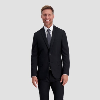 Haggar H26 Men's Premium Stretch Slim Fit Dress Pants - Black 33x30 : Target