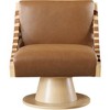 Meridian Furniture,Millwin Vegan Leather Swivel Accent Chair - 3 of 4