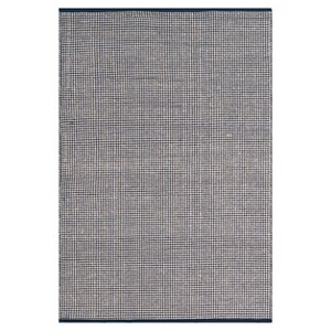 Ivory/Navy Stripe Flatweave Woven Accent Rug - (3