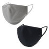 Glamlily 2 Pack Cloth Face Mask for Adult Unisex - 8 Pcs PM2.5 Filters - Outdoor, Black and Gray - 3 of 4