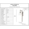 Urban Ambiance Luxury Traditional Wall Sconce 24.5''H x 7.5''W,  Brushed Nickel Finish,  Atlanta Collection, UHP4389 - 3 of 4