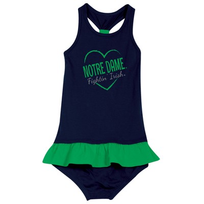  NCAA Notre Dame Fighting Irish After Her Heart Toddler Dress 2T 