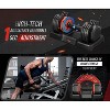 25LB 5 in 1 Single Adjustable Dumbbell Free Dumbbell Weight Adjust with Anti-Slip Metal Handle, Ideal for Full-Body Home Gym Workouts - 2 of 4