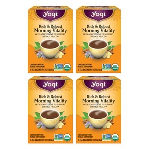 Yogi Tea - Rich & Robust Morning Vitality -  64 ct, 4 Pack - 1 of 4