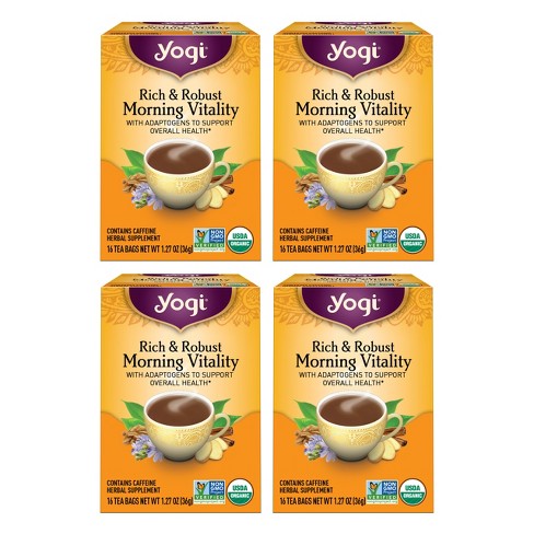 Yogi Tea - Rich & Robust Morning Vitality -  64 ct, 4 Pack - image 1 of 4