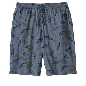 KingSize Men's Big & Tall Lightweight Jersey Pajama Shorts - 1 of 4