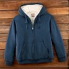 Collections Etc Ultra Soft Fleece Lined Zip-Up Hooded Sweatshirt - 2 of 4