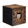FEANDREA Cat Litter Box Furniture, Hidden Litter Box Enclosure Cabinet with Single Door, Indoor Cat House - 2 of 4