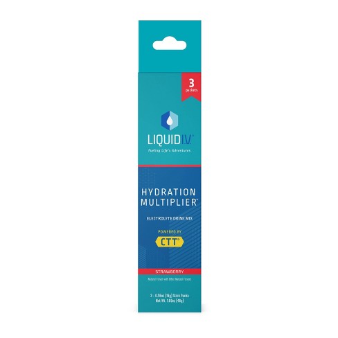 Liquid I.V. Hydration Multiplier,30 Individual Packs-Strawberry Flavor