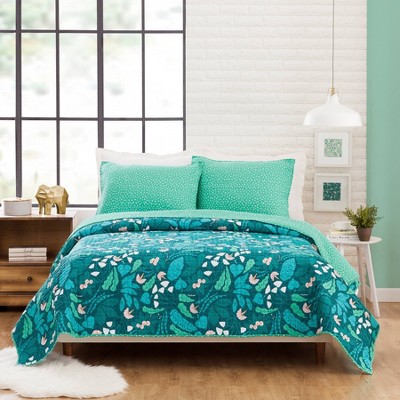 Jungle Floral Quilt Set - Elizabeth Olwen For Makers Collective : Target