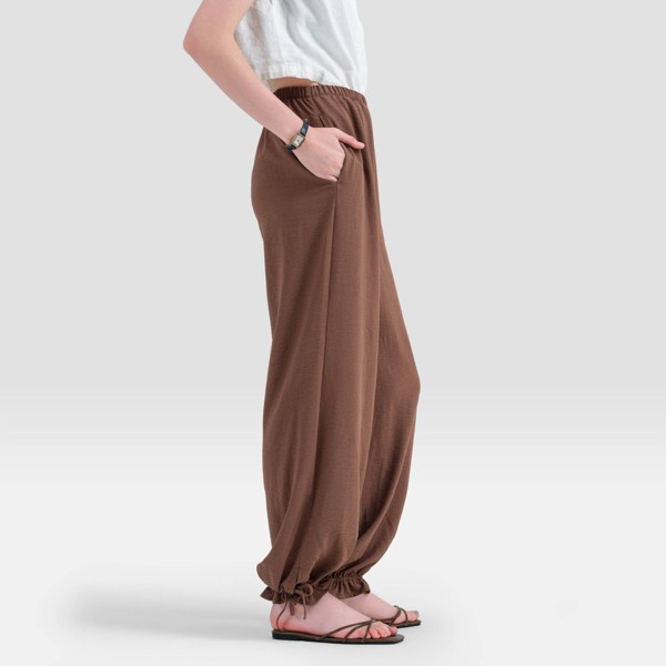 Joggers de pierna de barril de tiro alto para mujer - A New Day™ 4