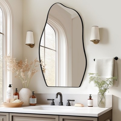 CSBDHOME 36" H x 24"W Framed Medicine Cabinet with Mirror and Shelves
