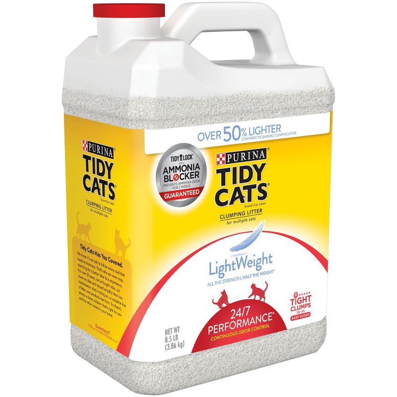 Purina Tidy Cats Lightweight 24/7 Performance Low Dust Clumping Scoop Scented Cat &#38; Kitty Litter for Multiple Cats - 8.5lbs, 5 of 7