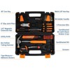 57 Piece Tool Set, Portable Small Tool Kit, General Household Hand Kit with Plastic Toolbox Storage Case for Home Maintenance - 2 of 4