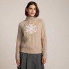 Lands' End Women's Cozy Lofty Cable Turtleneck Sweater - 4 of 4