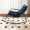 KWPZQEB Nursery Rocking Chair, High Back Teddy Glider Rocking Chair with Storage & Upholstered, Comfy Armchairs for Nursery, Bedroom, Living Room - 2 of 4