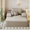 68"x51" Oversized Chaise Lounge Sofa Bed, Faux Fur Sleeper Couch for Living Room - 2 of 4