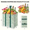 4pc Grocery Shopping Tote Bags - HOMLUX™: Foldable, Reusable - 2 of 4