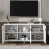 XIYUYEU TV Stand for 70 Inch TV with 3 Doors and Adjustable Shelves,Modern TV Entertainment Center for Living Room - 2 of 4