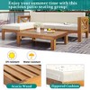 Sapphtopaz Patio Furniture Set Acacia Wood Loveseat Sectional Conversation Outdoor Chairs with Cushions Square Table for Patio, Garden, Terrace - 3 of 4