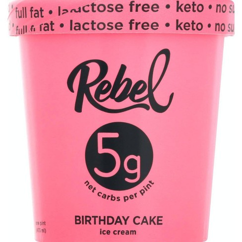 Rebel Ice Cream Birthday Cake Ice Cream - 16oz - image 1 of 4