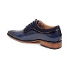 Gino Vitale | Gino Vitale Men's Lace Up Medallion Toe Dress Shoes - 3 of 3