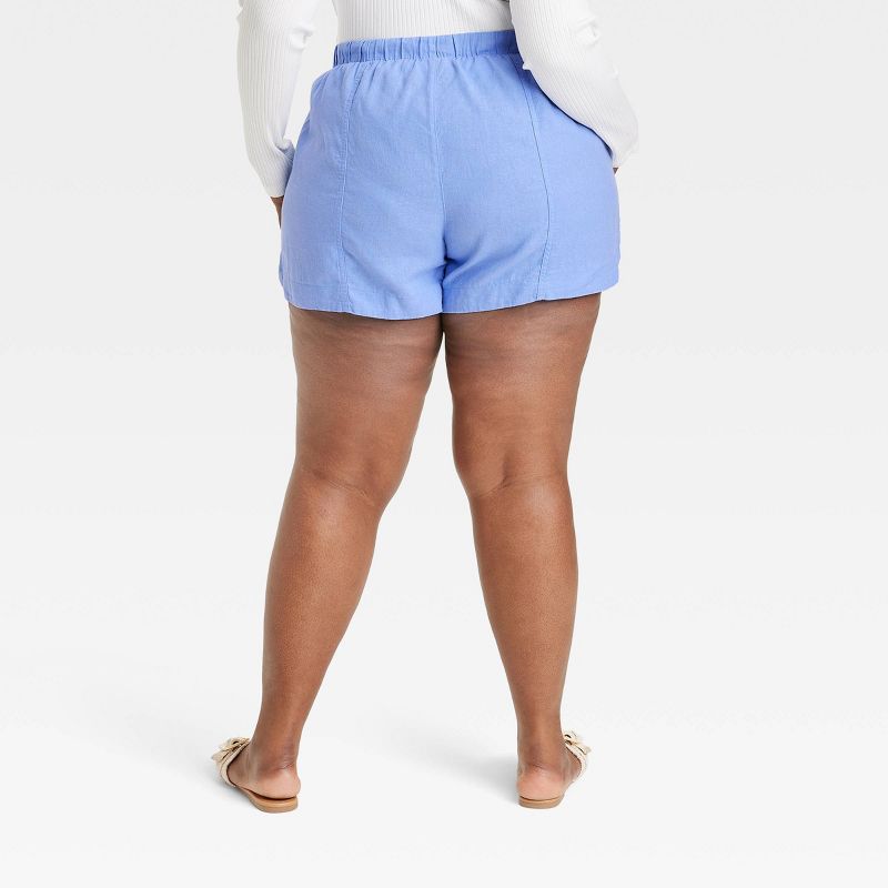 Women's High-Rise Linen Pull-On Shorts - Universal Thread™, 3 of 11