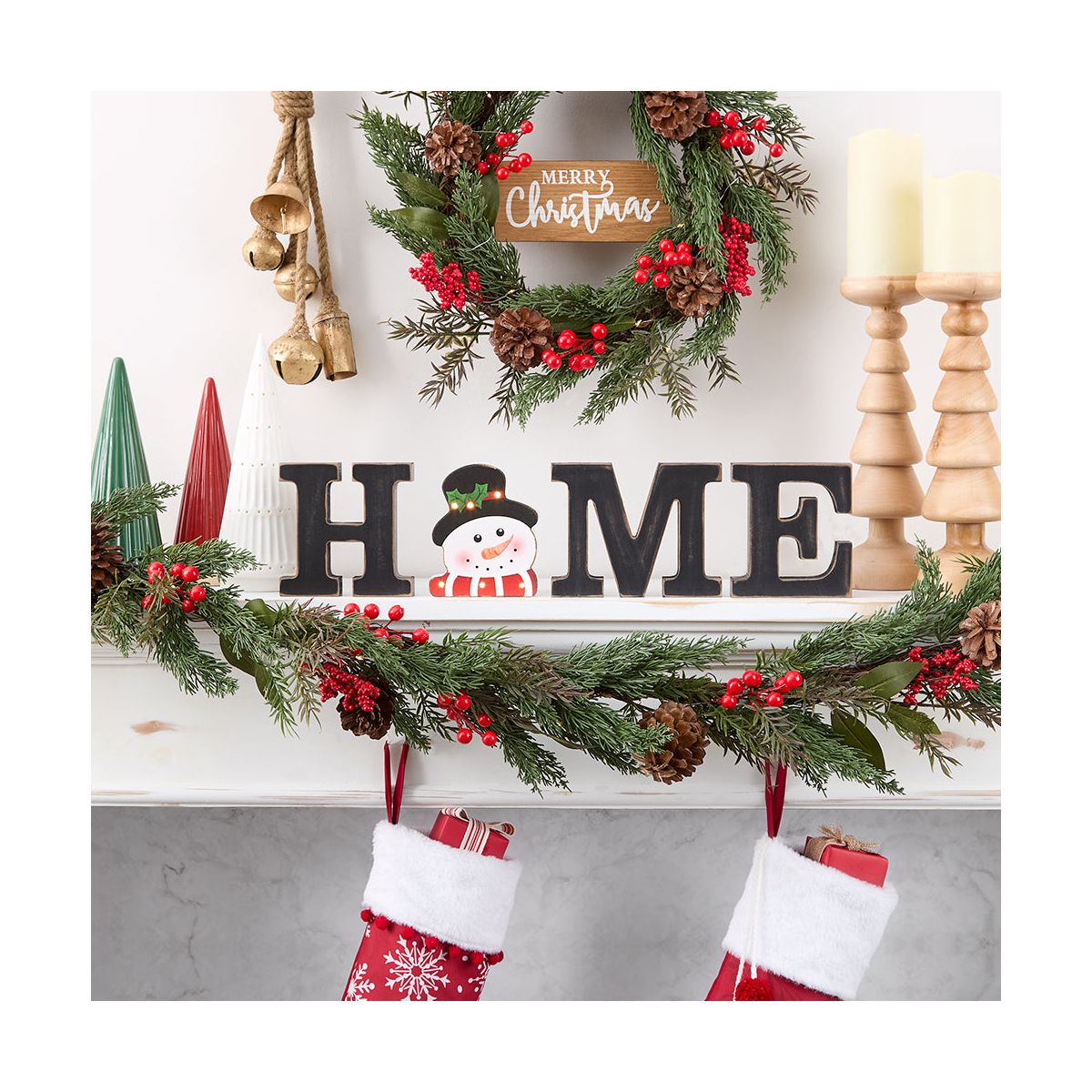 The Lakeside Collection Home Sign with Lighted Heart or Set of 4 Icons - - thumbnail 7