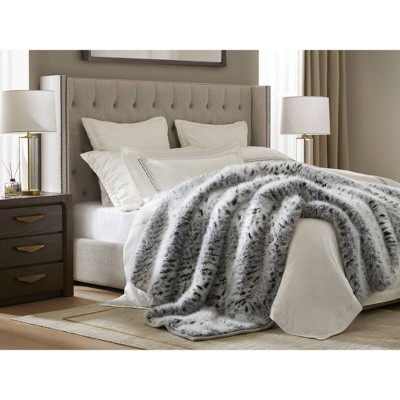 Harbor House Wild Animal Faux Fur Oversized Throw Blanket, Ultra Plush Velvet Back Reversible Smooth and Warm Blanket