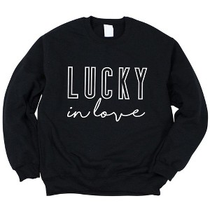 Simply Sage Market Women's Graphic Sweatshirt Lucky In Love - 1 of 4