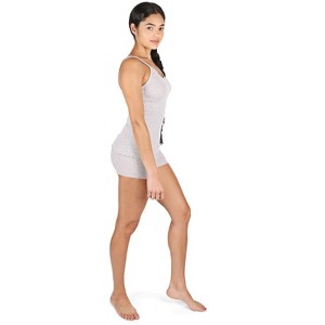 Memoi Women's 100% Cotton Pointelle Rib Knit Seamless Tank Top - 1 of 4