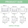 Unique Bargains Plastic Salt Shaker Stoppers Replacement Plug Bottle Cap 20 Pcs - 2 of 4