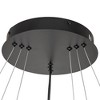 C Cattleya Modern 3-Light Tiered Integrated LED Rings Chandelier - 3 of 4
