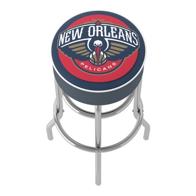 New Orleans Pelicans Blue Vinyl Swivel Bar Stool