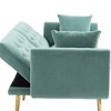 CAVINAS Loveseat Sofa with Metal Feet, Modern Convertible Sofa, Vintage Accent Sofa, Upholstered Sofa Couch for Living Room - 4 of 4