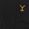 Yellowstone Y Symbol Front Left Chest Adult T-Shirt Black - 2 of 4