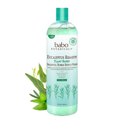 Photo 1 of Babo Botanicals Eucalyptus Remedy Shampoo Bubble Bath  Wash - 15 fl oz