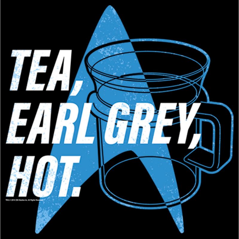 Men's Star Trek: The Next Generation Cup Of Tea Earl Grey Hot, Captain Picard Pull Over Hoodie, 2 of 5